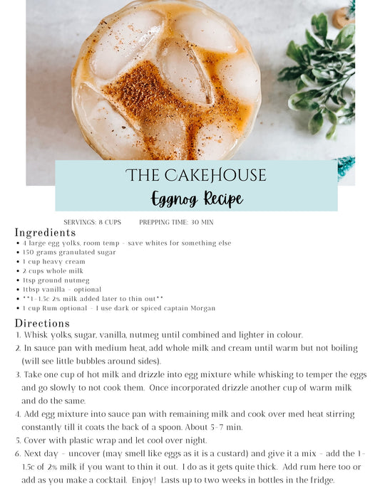 The CakeHouse Eggnog