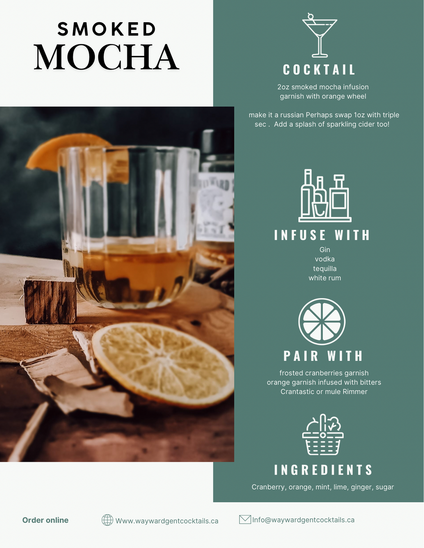 SMOKED MOCHA COCKTAIL INFUSION