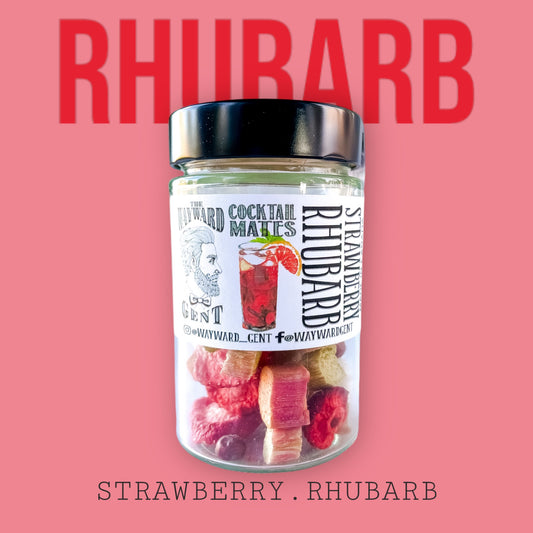 STRAWBERRY RHUBARB COCKTAIL INFUSION