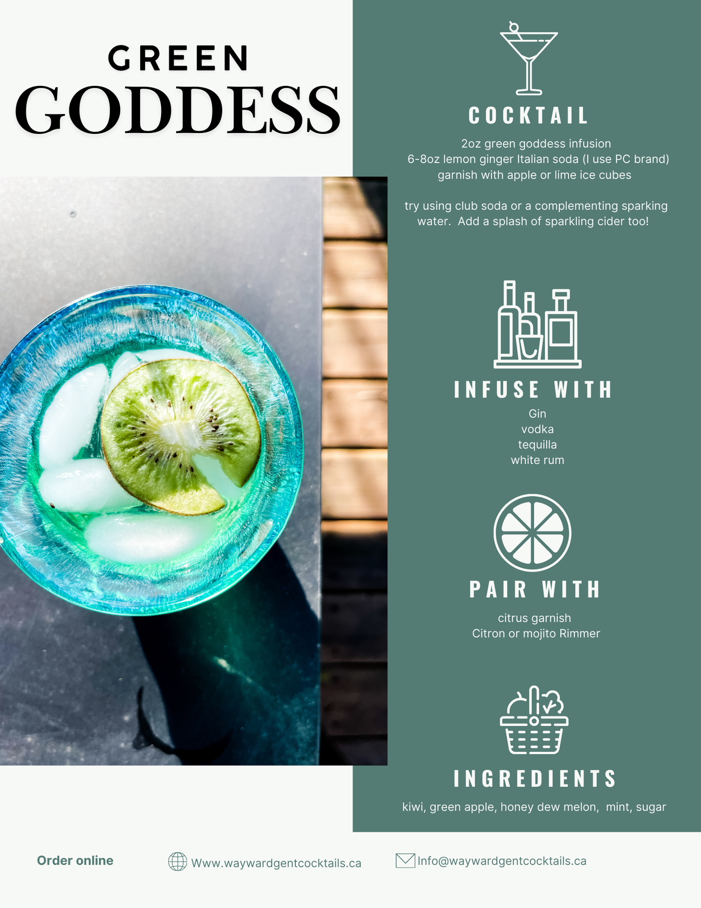 GREEN GODDESS COCKTAIL INFUSION